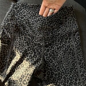 Evolution and Creation- Cross body biker shorts- Leopard print